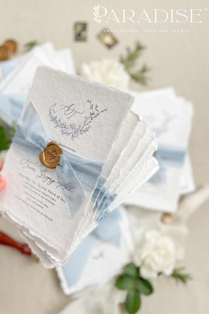 Tallulah Handmade Paper Wedding Invitation Sets