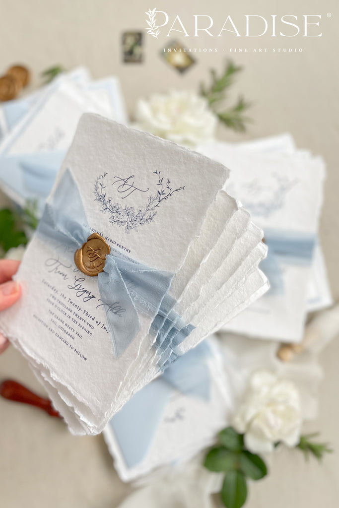 Tallulah Handmade Paper Wedding Invitation Sets