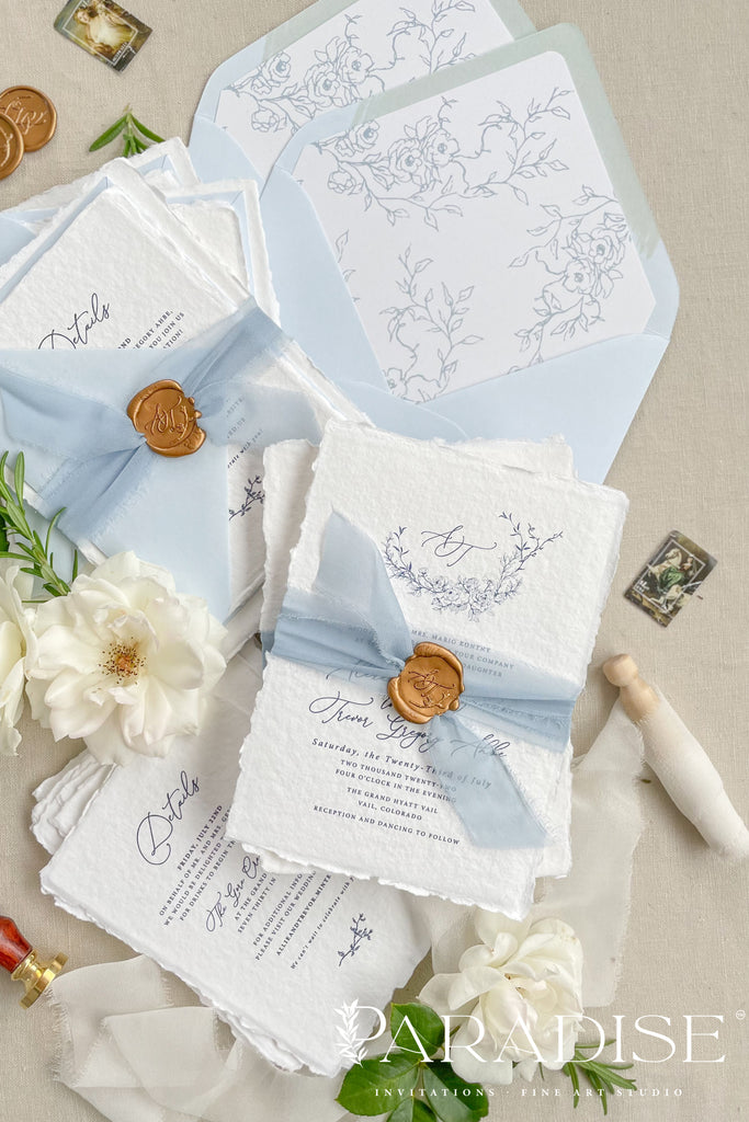 Tallulah Handmade Paper Wedding Invitation Sets