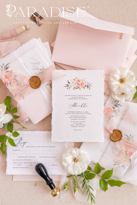A beautifully handcrafted christening invitation designed to celebrate faith, family, and new beginnings. Made from luxurious handmade paper and adorned with soft watercolor florals, this invitation blends timeless elegance with gentle, meaningful detail. Perfect for christenings, baptisms, and naming ceremonies, it creates a heartfelt first impression that feels both sacred and refined.