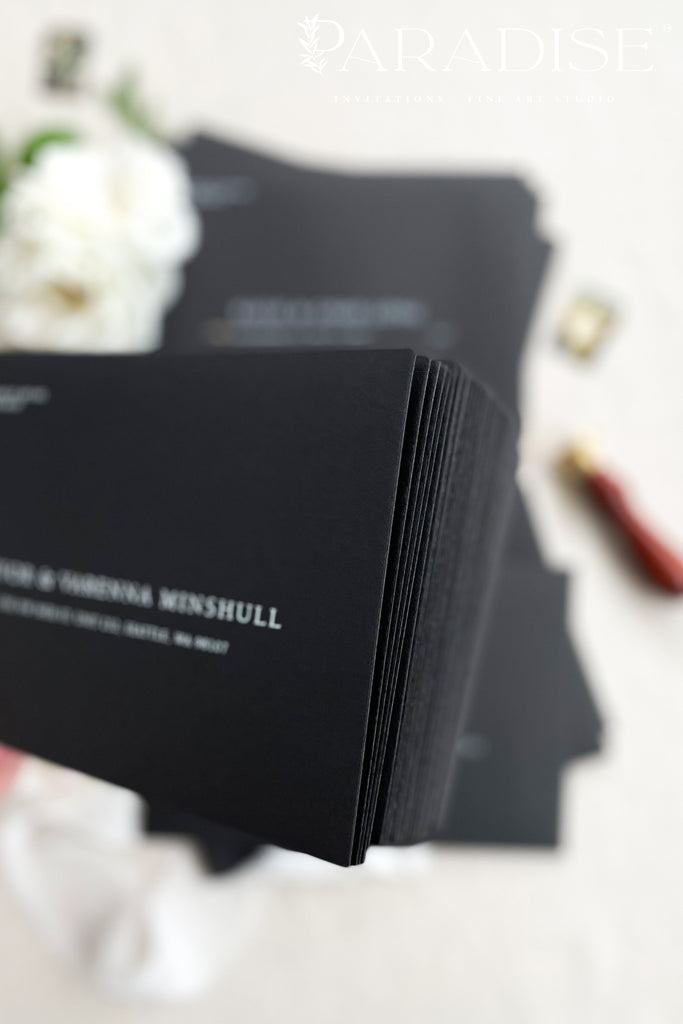 Black Envelopes and White Ink Printing