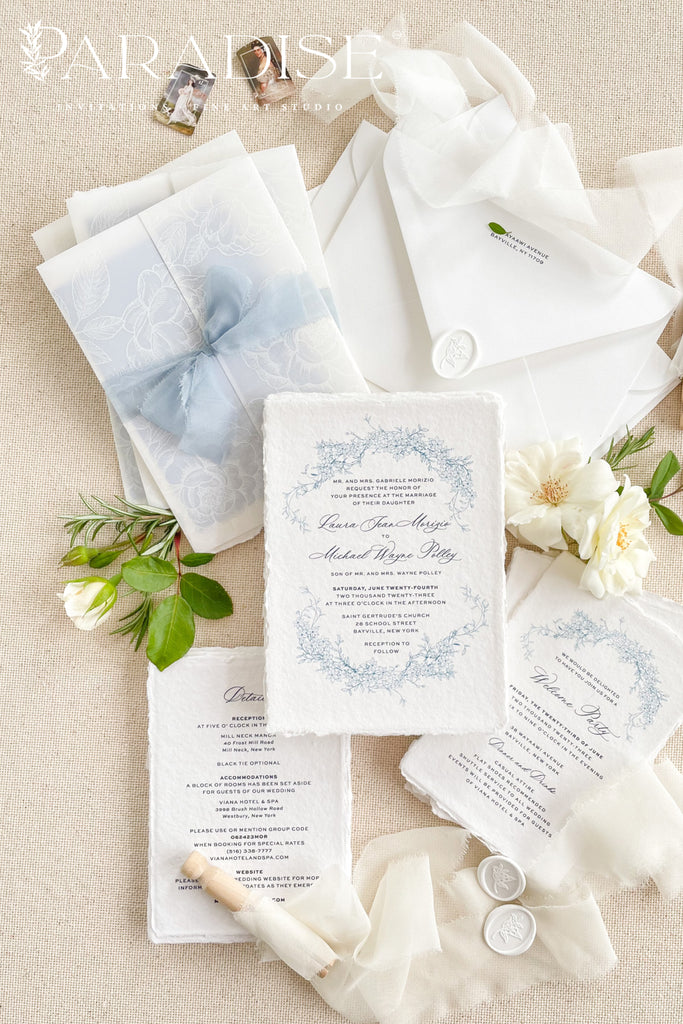 Harrietta Handmade Paper Wedding Invitation Sets