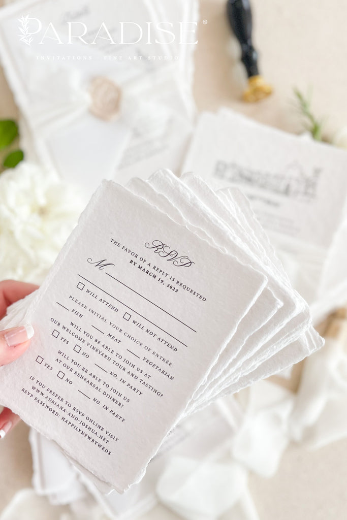 Alsatia Handmade Paper Wedding Invitation Sets