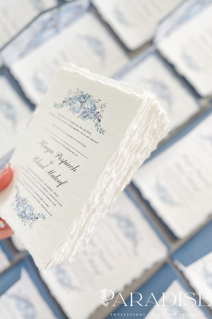 Halle Handmade Paper Wedding Invitation Sets