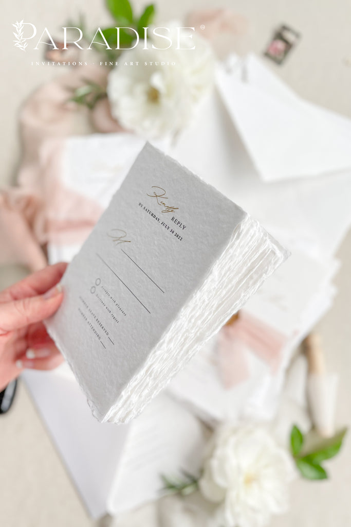 Floria Handmade Paper Christian Invitations