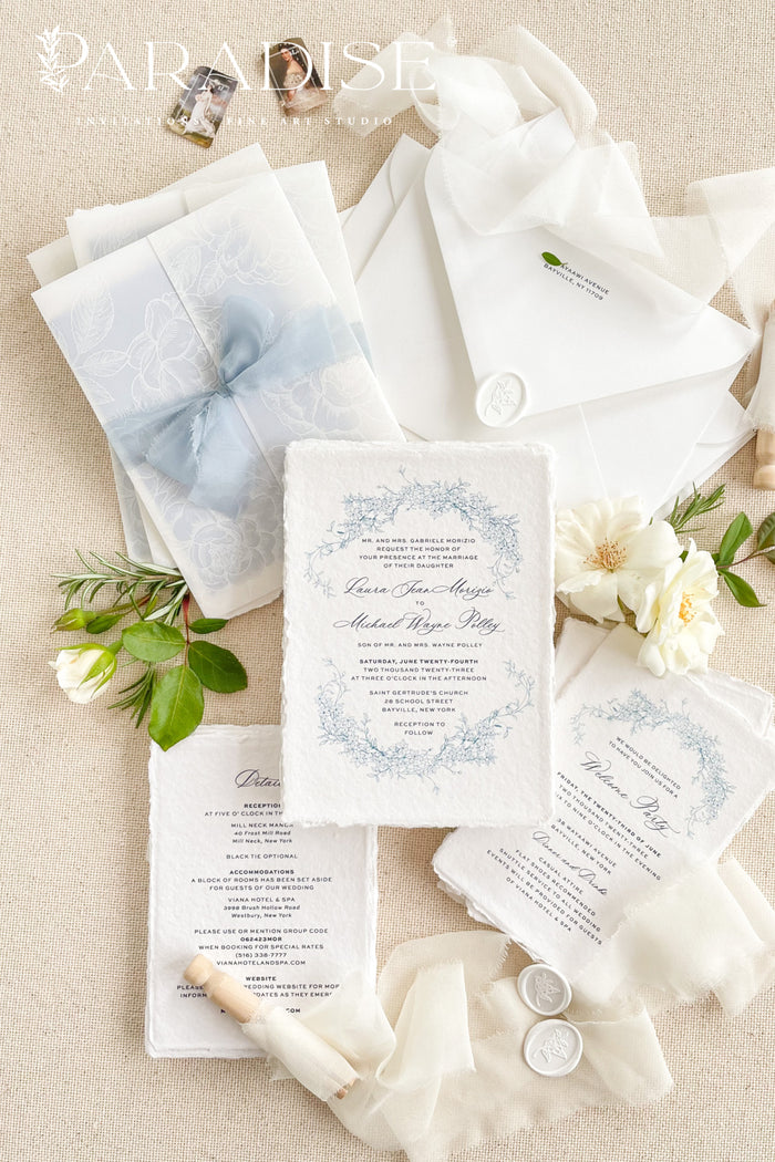 Harrietta Handmade Paper Wedding Invitation Sets