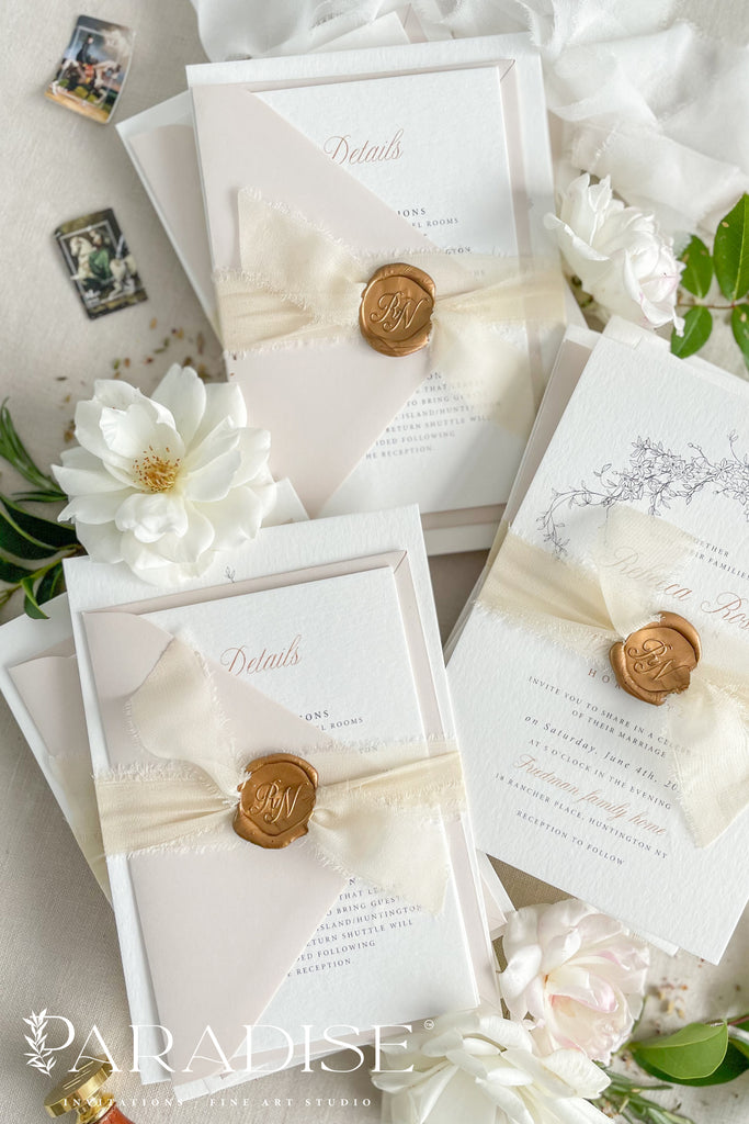 Amalie Floral Wedding Invitations