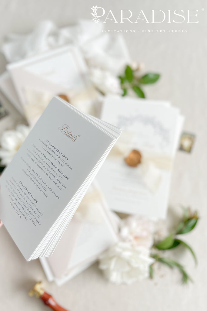 Amalie Floral Wedding Invitations