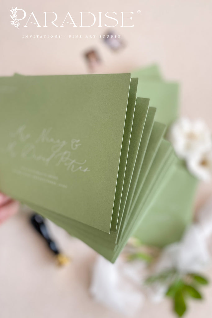 Pear Envelopes and White Ink Printing