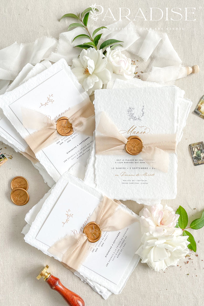 Shivani Handmade Paper Wedding Invitation Sets