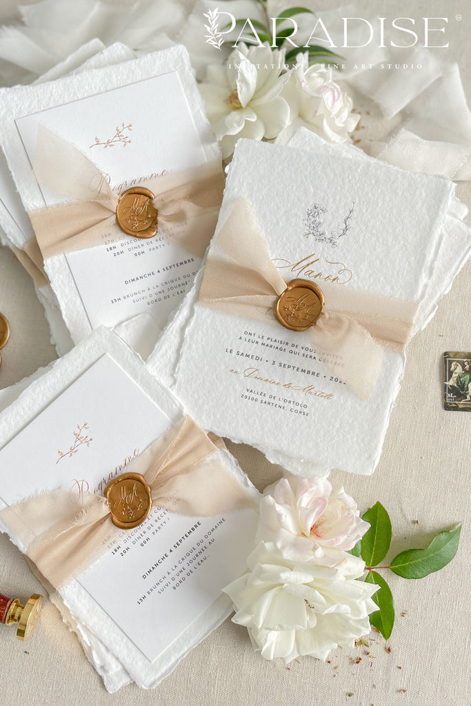 Shivani Handmade Paper Wedding Invitation Sets