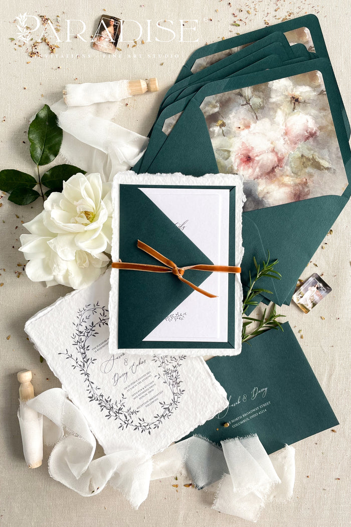 Nadine Handmade Paper Wedding Invitation Sets