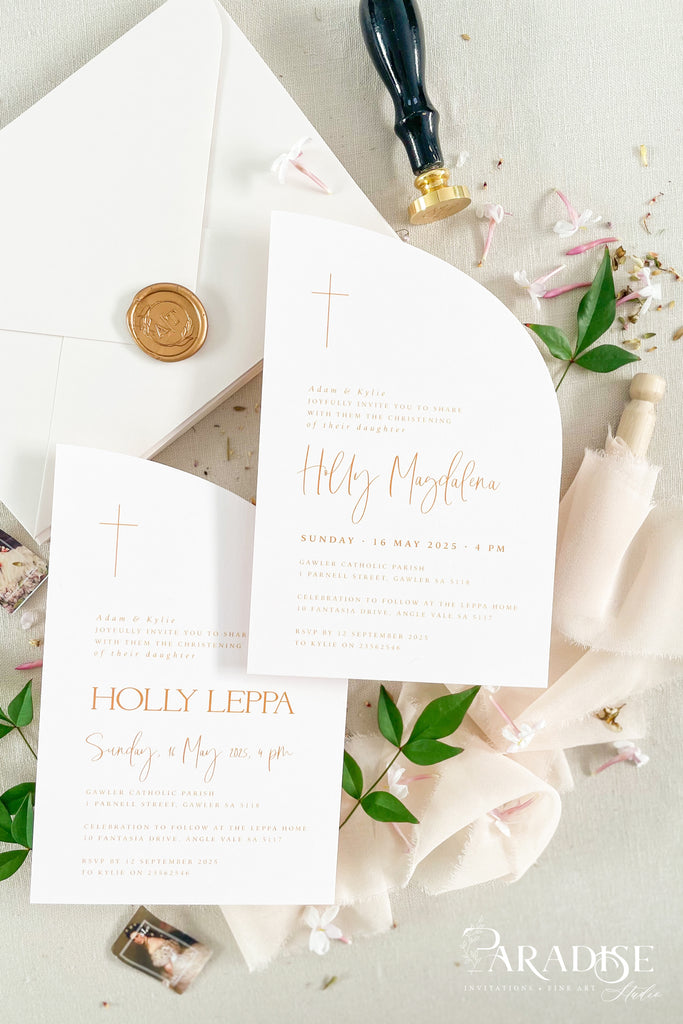 Dafna Half Arch Christian Invitations