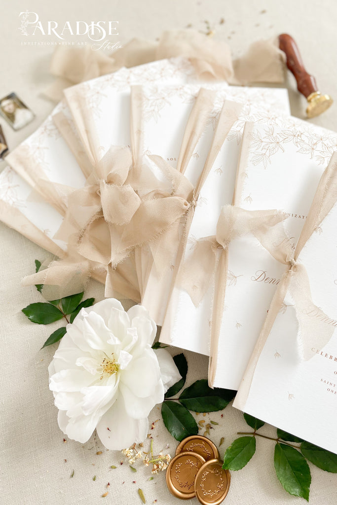 Norianne Floral Wedding Programs