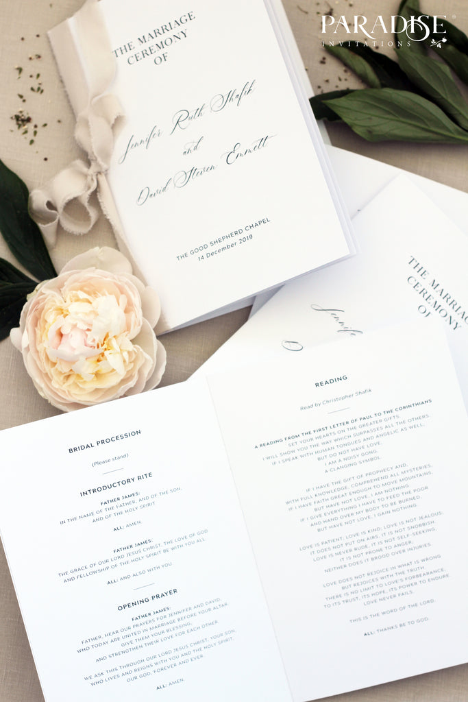 Royale Elegant Wedding Program