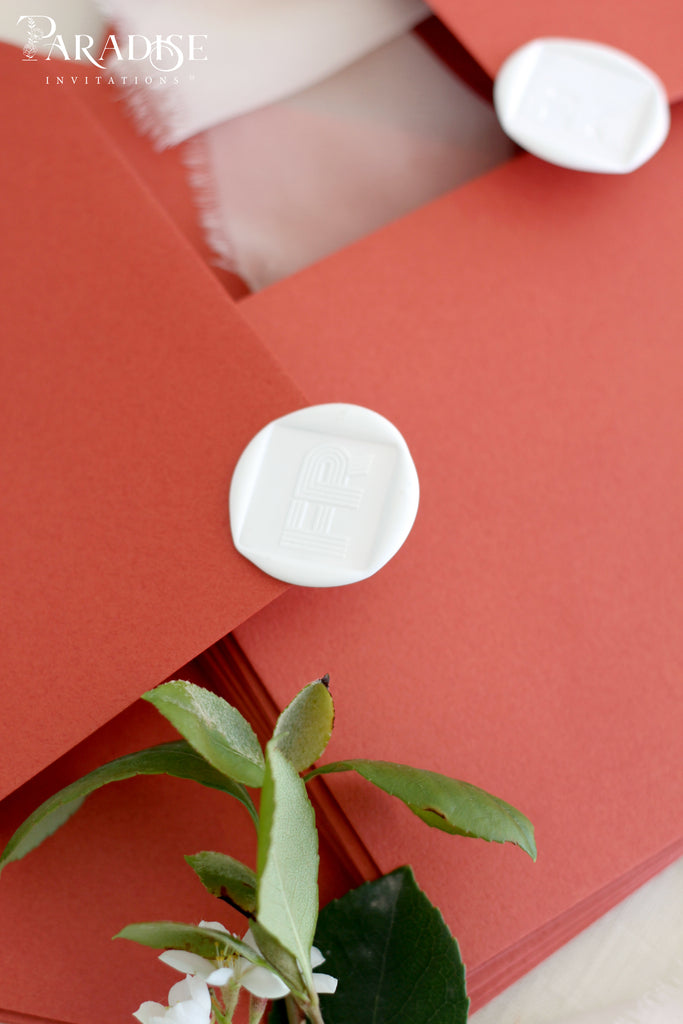 Square White Wax Seals