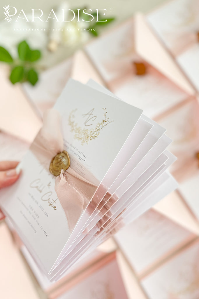 Jewel Monogram Wedding Invitations