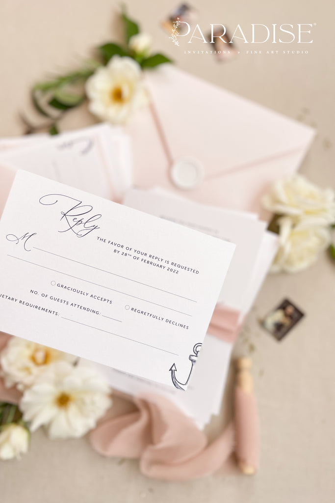 Sabrina Silk Ribbon Wedding Invitation Sets