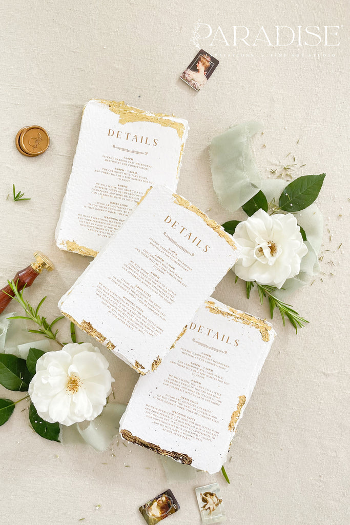 Leighton Forest Green Wedding Invitation Sets