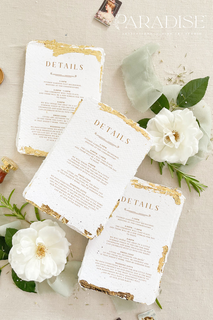 Leighton Forest Green Wedding Invitation Sets