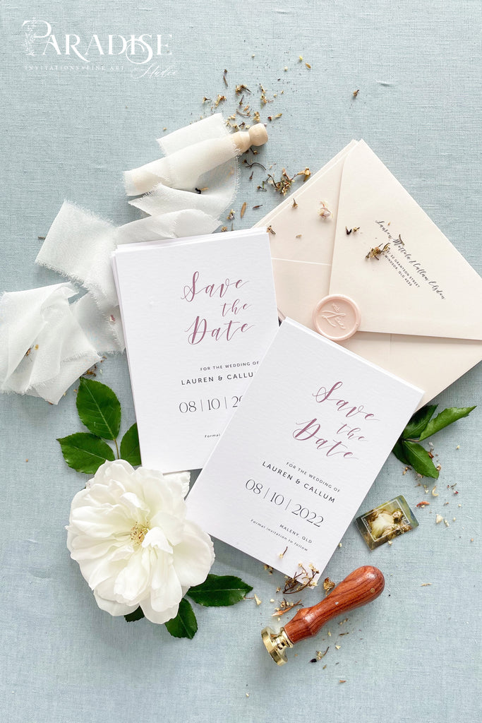 Rileigh Modern Save the Date Cards