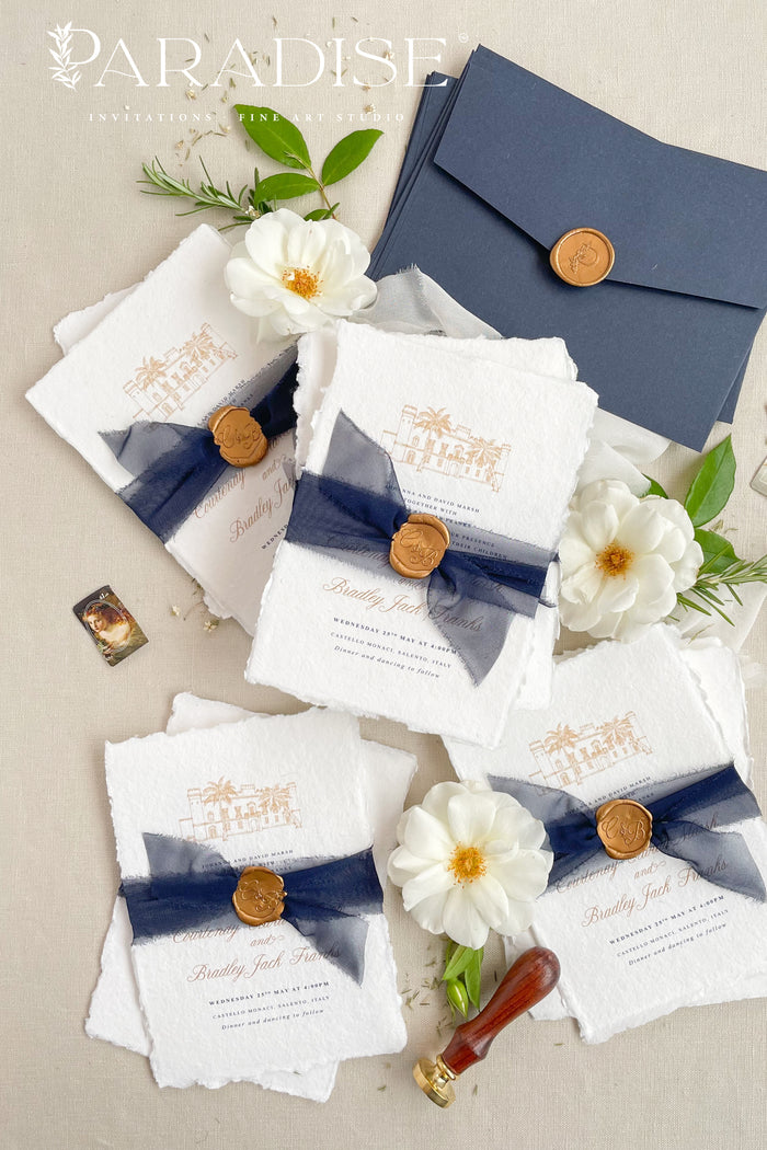 Cleore Handmade Paper Wedding Invitation Sets