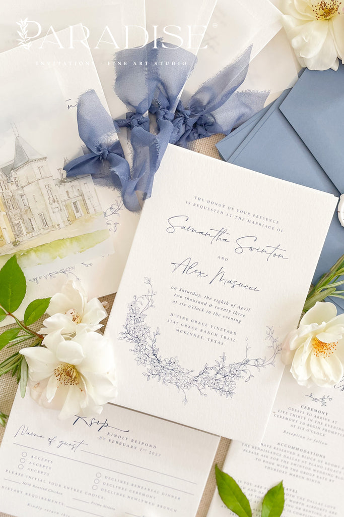 Devanna Vellum Wedding Invitations