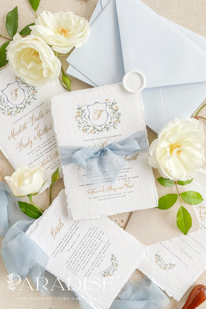 Alyssandra Handmade Paper Wedding Invitation Sets