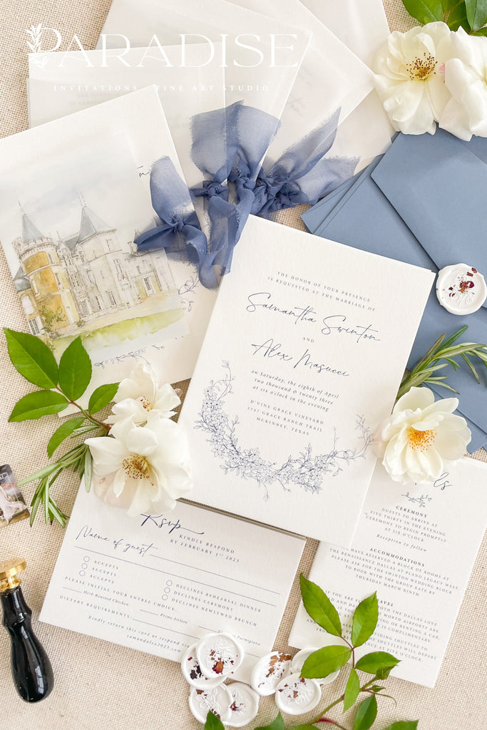 Devanna Vellum Wedding Invitations