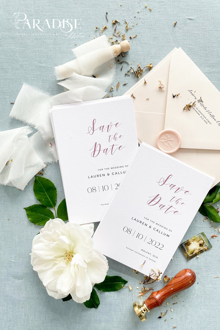 Rileigh Modern Save the Date Cards