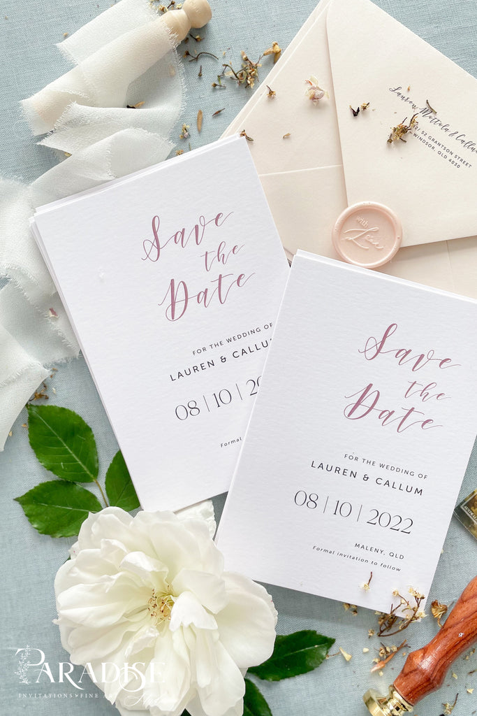 Rileigh Modern Save the Date Cards