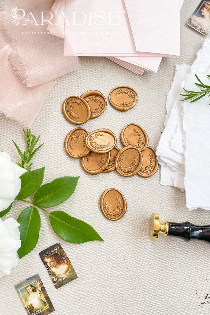 Custom Oval Golden Wax Seals