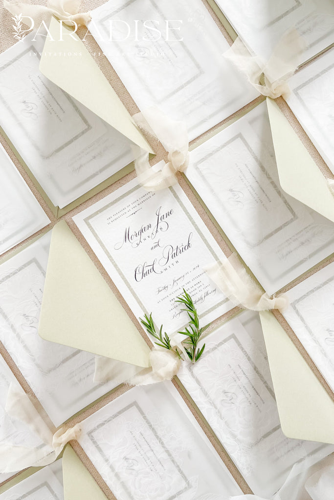 Annette Vellum Wedding Invitations