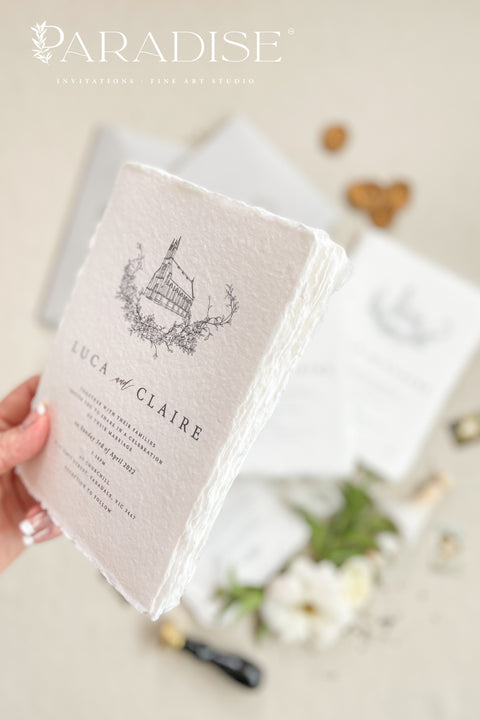 Ottilie Handmade Paper Wedding Invitation Sets