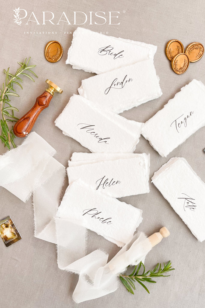 Huguette Handmade Paper Place Cards