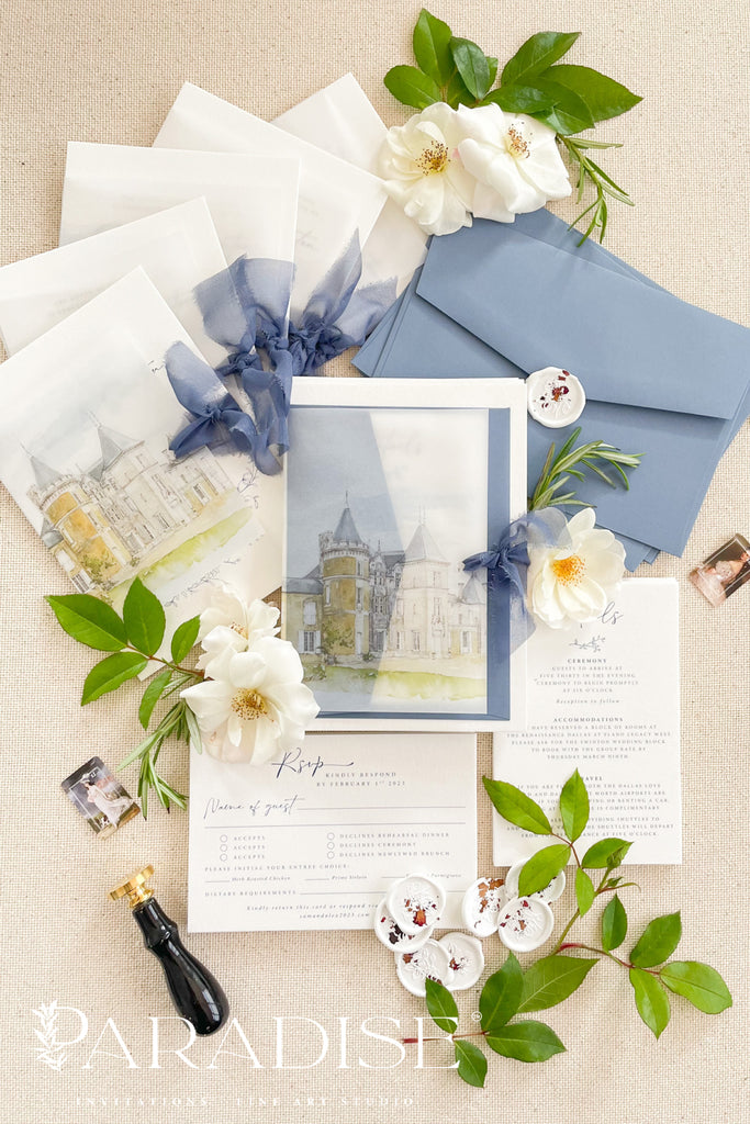 Devanna Vellum Wedding Invitations