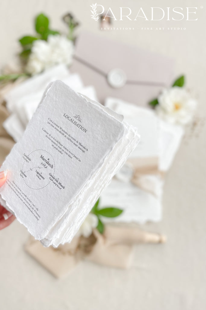 Phoenix Handmade Paper Wedding Invitation Sets