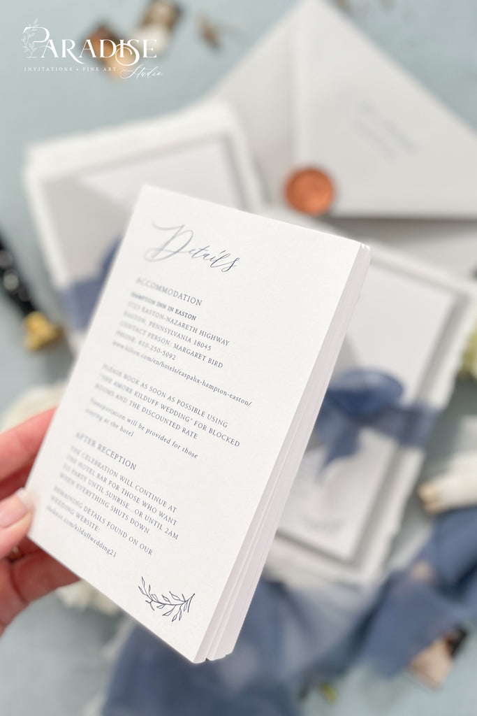 Vanessa Handmade Paper Wedding Invitation Sets