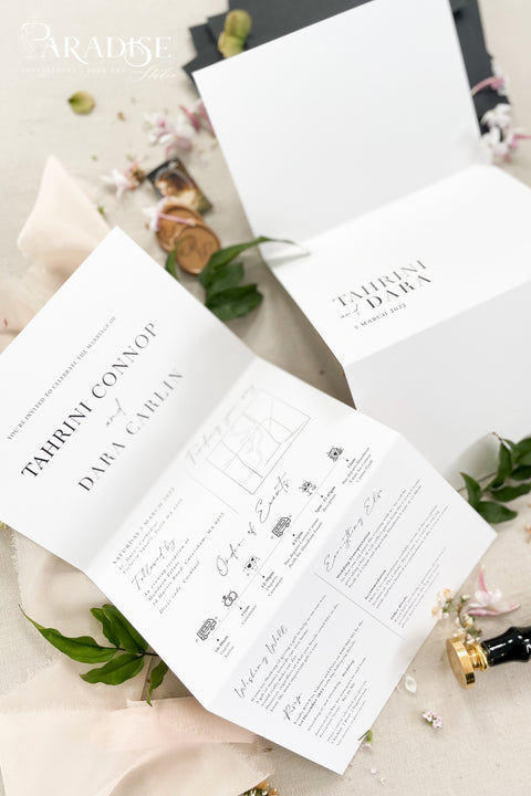 This concertina wedding invitation suite is ideal for couples who want a seamless way to share every detail of their celebration. Its fold-out layout allows you to include your ceremony, reception, travel, and RSVP information - all presented with fine art botanical illustrations that bring a touch of nature’s grace to your stationery. Perfect for garden weddings, destination celebrations, or romantic countryside venues, this suite combines beauty with functionality.