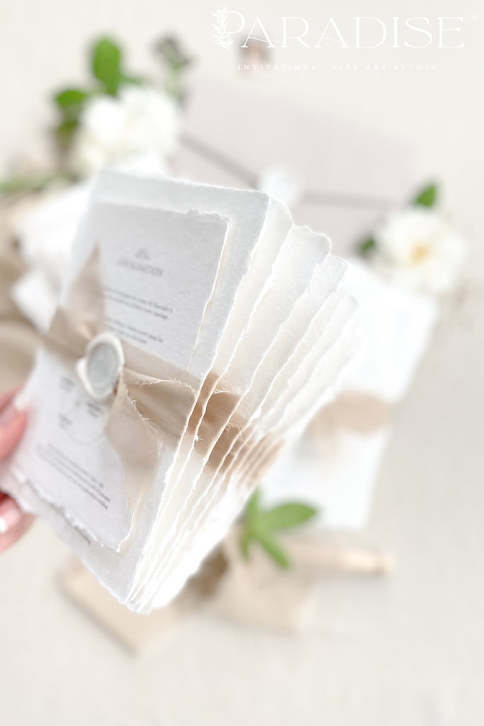 Phoenix Handmade Paper Wedding Invitation Sets