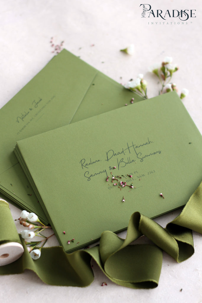 Leaf Envelopes Black Ink printing