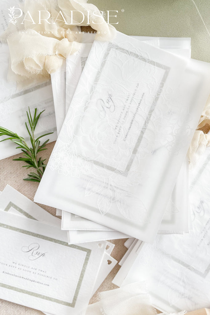 Annette Vellum Wedding Invitations