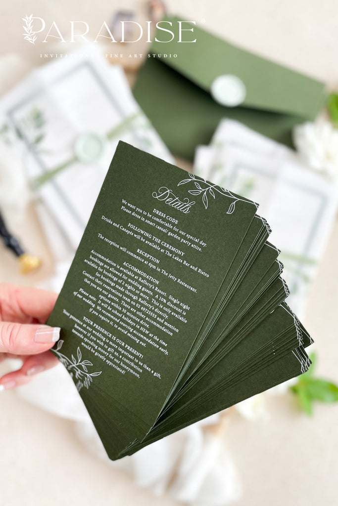 Bernette Handmade Paper Wedding Invitation Sets