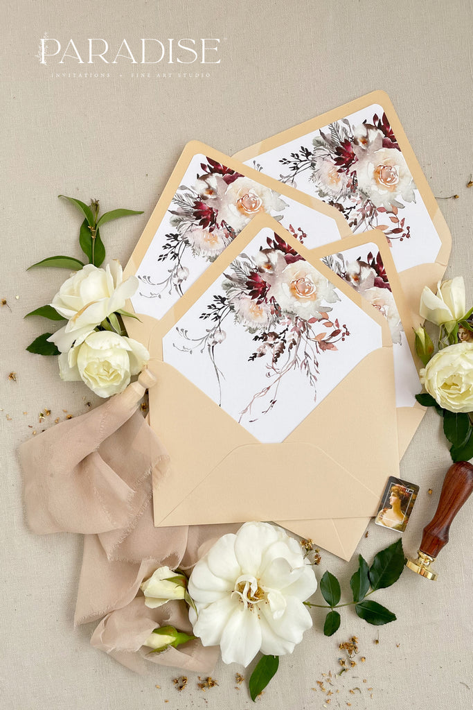 Buttermilk Envelopes and Floral Liners