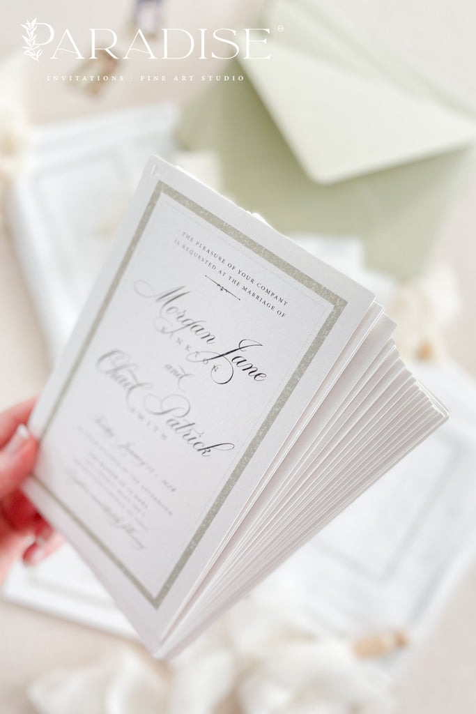 Annette Vellum Wedding Invitations