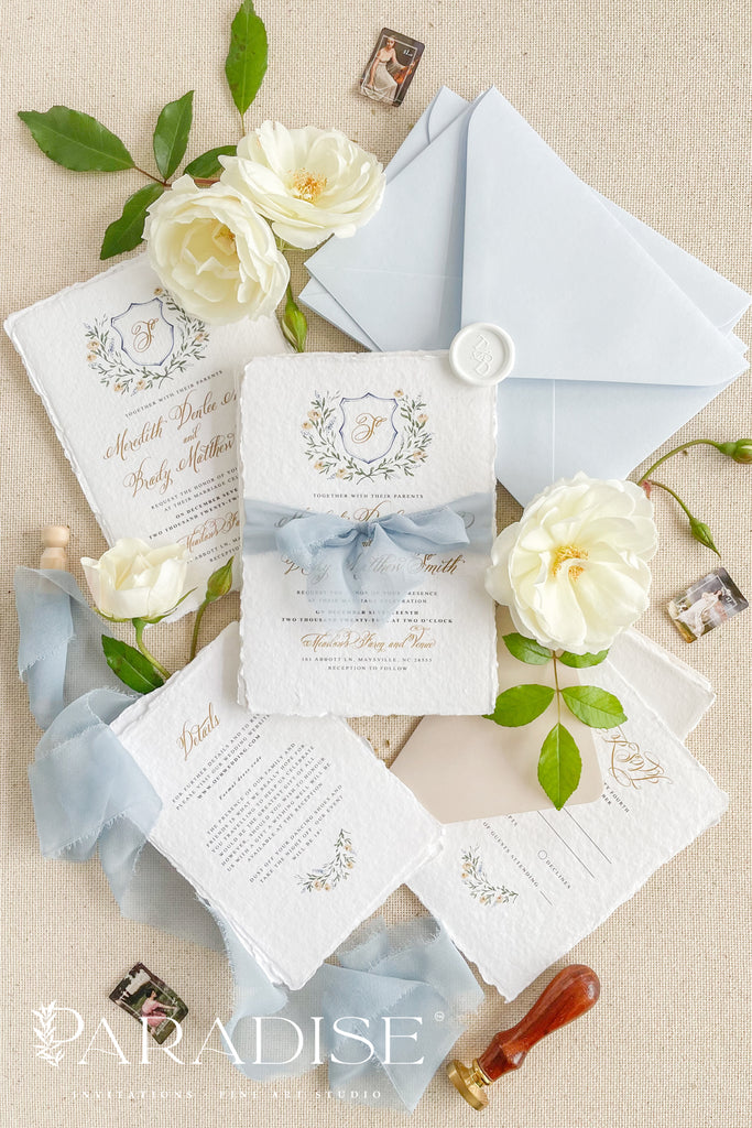 Alyssandra Handmade Paper Wedding Invitation Sets