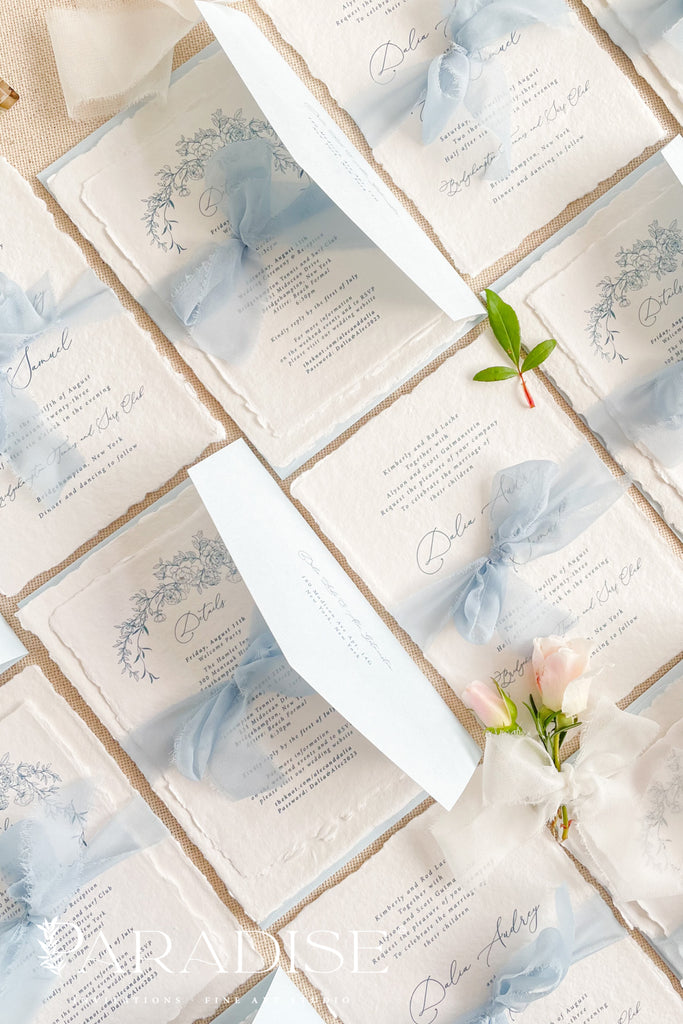 Anne Handmade Paper Wedding Invitation Sets