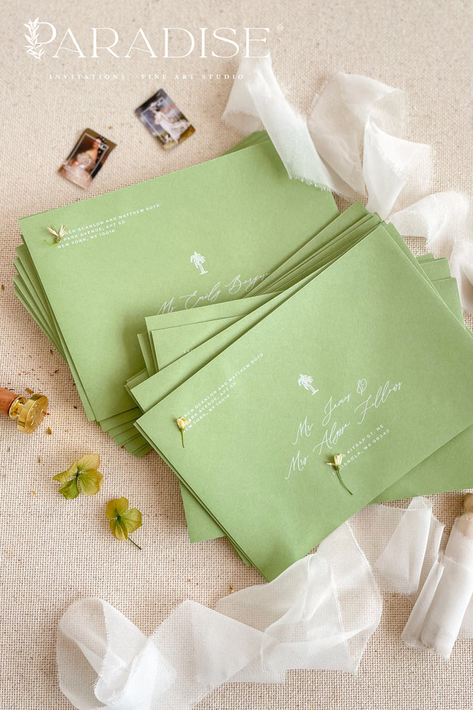 Pear Envelopes and White Ink printing