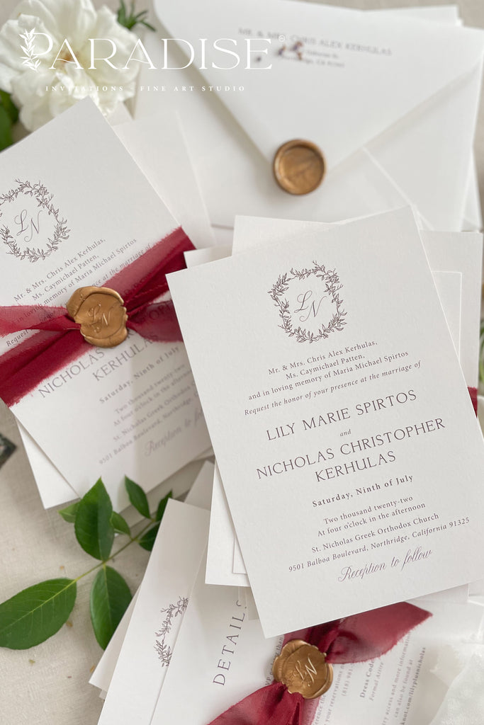 Amelie Modern Wedding Invitations