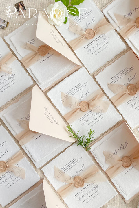 Celebrate your love story with handmade wedding invitations that capture the heart and soul of your special day. Each invitation is individually crafted by hand, blending artistry, fine materials, and timeless design — creating a beautiful first impression your guests will treasure.
